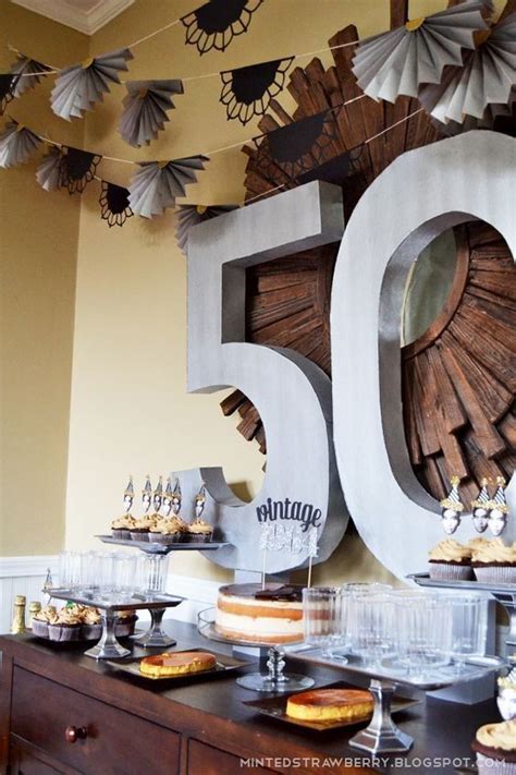 Dessert Bar Party Ideas In 2019 50th Birthday Party Decorations