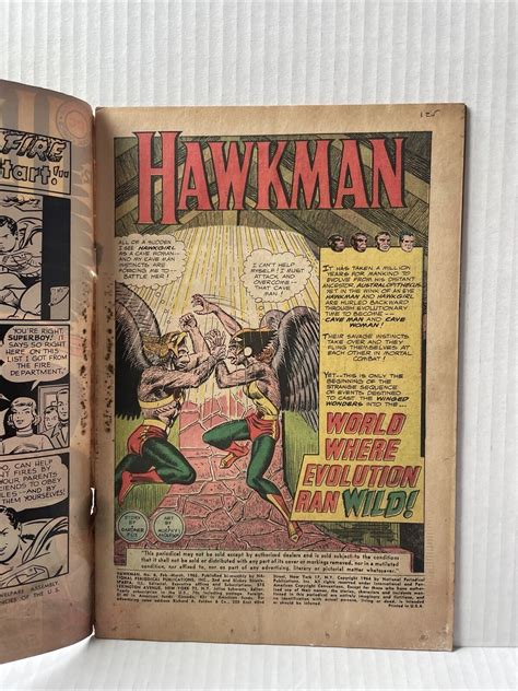 The Hawkman 6 1965 Dc Comics B Reader Grade Comic Books Silver