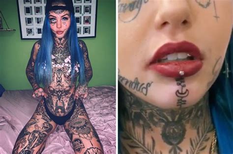 Tattoo Fan Gets Face Inked After Spending £20000 On Body Modification