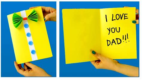 Fathers Day Card For Kids ♥ Easy Homemade Fathers Day