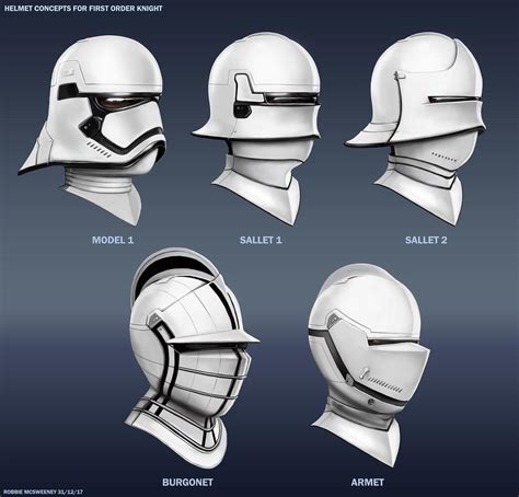 Helmet Concepts For First Order Knight By Robbiemcsweeney