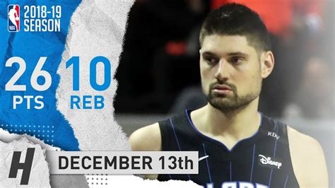 The chicago bulls have made the biggest splash in the early goings of nba trade deadline day by acquiring center nikola vucevic from the orlando magic. Nikola Vucevic Full Highlights Magic vs Bulls 2018.12.13 ...