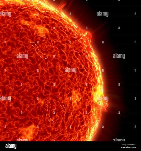 Image Of The Sun The Largest Star In Our Solar System Stock Photo Alamy
