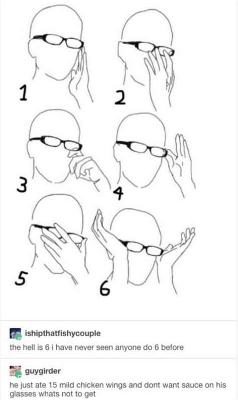 Ways To Push Up Glasses Tumblr Funny Drawings Funny