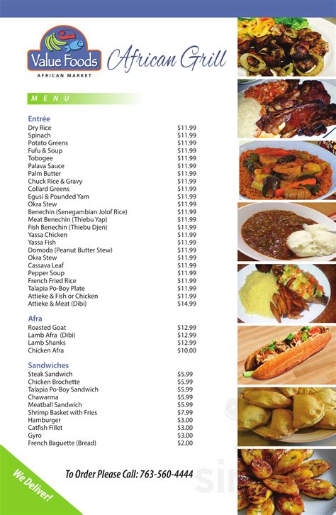 Maybe you would like to learn more about one of these? Value Foods African Market menu in Brooklyn Park, Minnesota