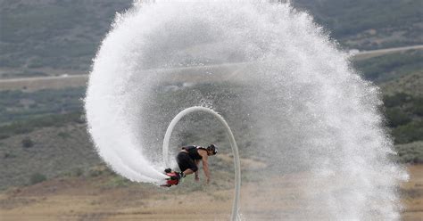 Flying Over Water On A Flyboard
