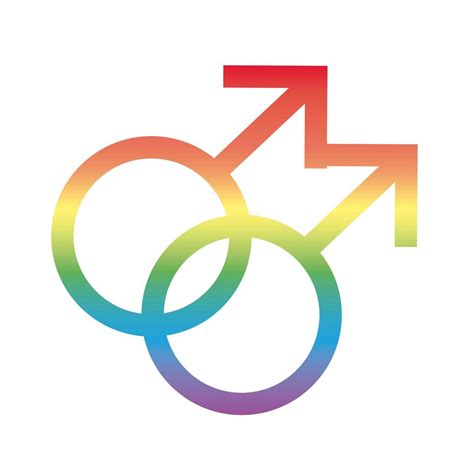 Gay Gender Symbol Of Sexual Orientation Gradient Style Icon 2564883 Vector Art At Vecteezy
