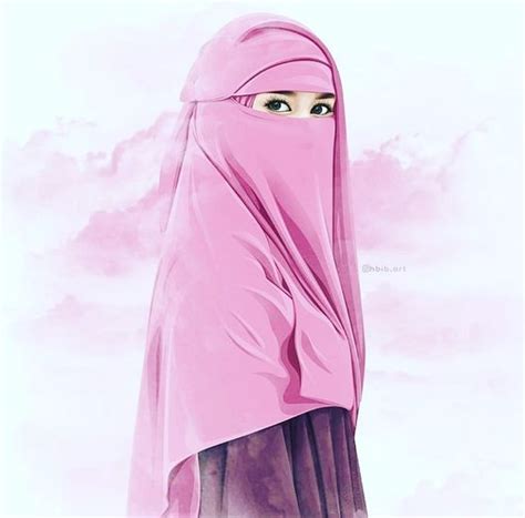 Foto Kartun Muslimah Cantik Berhijab Kuliah Desain