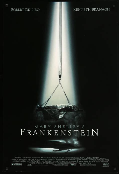 Mary Shelleys Frankenstein 1994 Original One Sheet Movie Poster Original Film Art Vintage