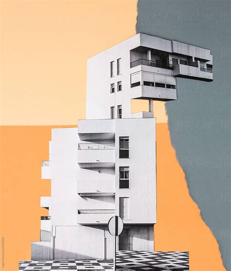 Brutalist Architecture Collage By Stocksy Contributor Kkgas Stocksy