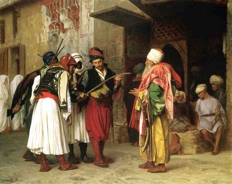 Gerome Oil Painting Old Clothing Merchant In Cairo Aka Roaving Merchant In Cairo