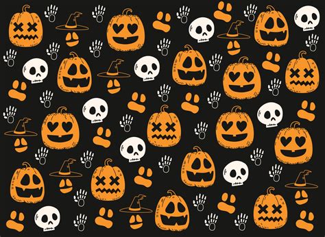 Happy Halloweens Cute Background Pattern 2303221 Vector Art At Vecteezy