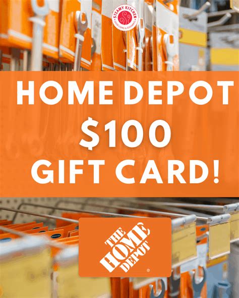 Home Depot Gift Card Giveaway Steamy Kitchen Recipes Giveaways