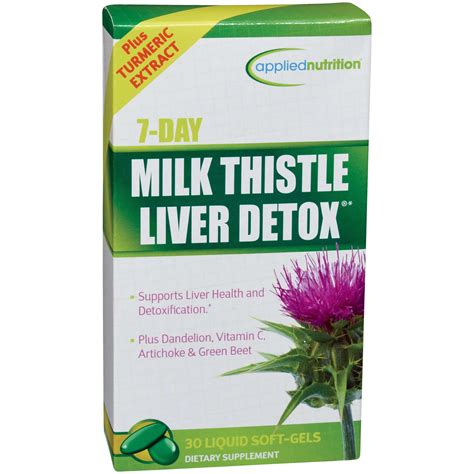 Applied Nutrition Milk Thistle Liver Detox Liquid Softgels Shop Herbs