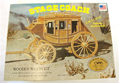 Stagecoach Model Kit No 5013 Pre Cut Wooden Wagon Kit By