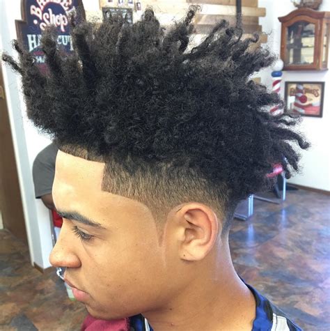 Black Man Twist Hairstyle Wavy Haircut