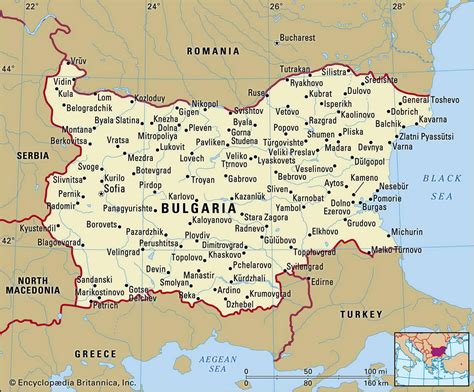 Карта Болгарии географическое описание страны столица информация факты