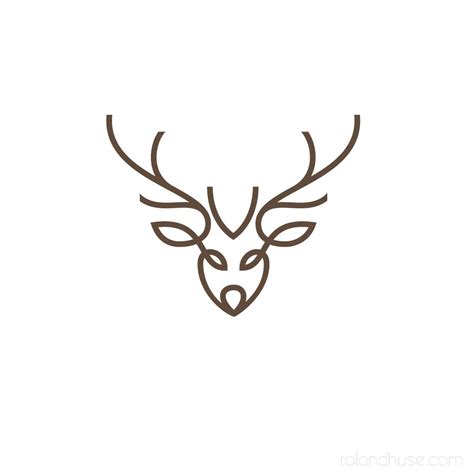 Deer Portrait Line Art Logomark For Sale I Am Available For Logo