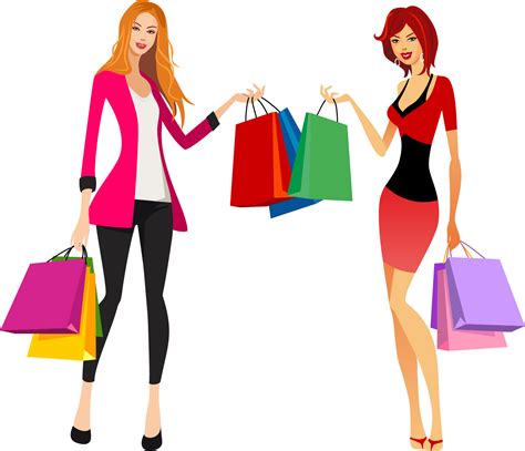 Collection Of Girl With Shopping Bags Png Pluspng