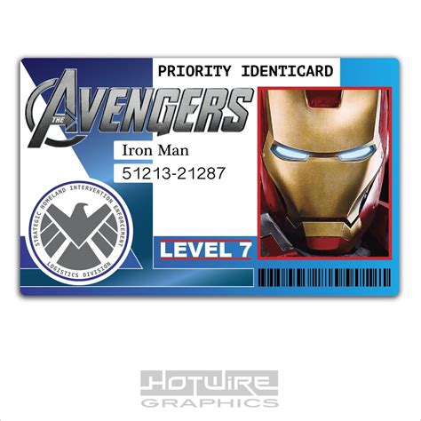Plastic Id Card Tv And Film Prop Iron Man Grelly Uk