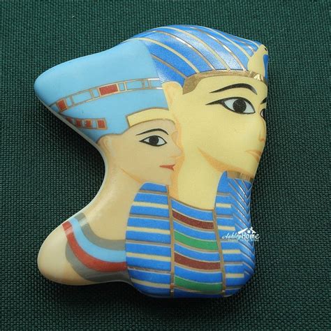 Egyptian Pharaoh Akhenaten And Nefertiti Egypt Tourism Travel Souvenir