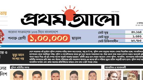 Prothom Alo আজকের প্রথম আলো I শুক্রবার ১৯ জুন ২০২০ ০৫ আষাঢ় ১৪২৭