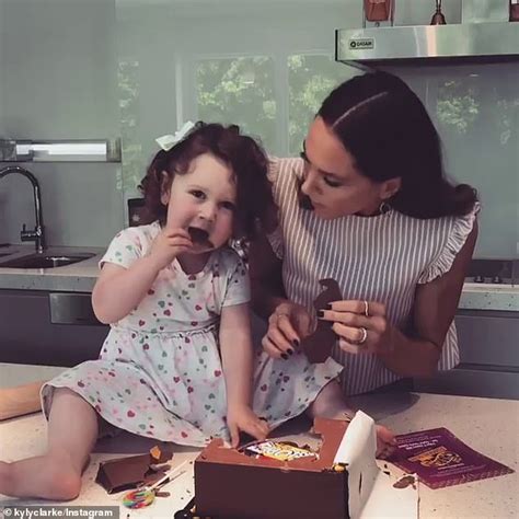 Kyly Clarke Treats Daughter Kelsey Lee 3 To A Massive Smash Cake In