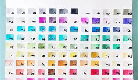 7 EASY ways to make a Tombow Dual Brush Pen Color Chart | Tombow dual