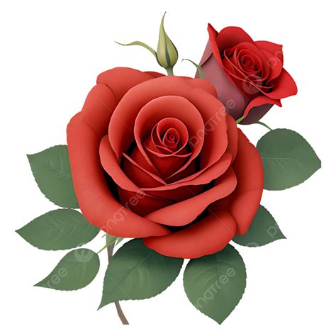 Natural Red Rose Flower Vector Red Rose Flower Rose Flower Branch Rose Png And Vector With