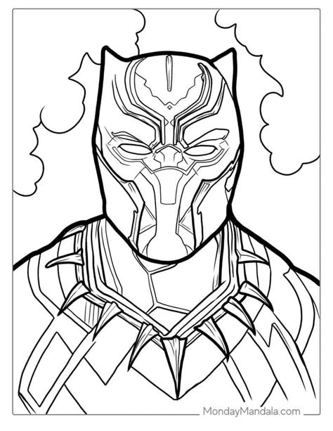 Black Panther Coloring Pages Free PDF Printables Coloring Library
