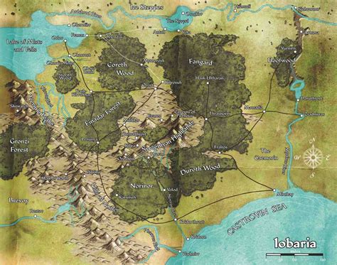 Iobaria Fantasy World Map Pathfinder Maps Fantasy Map