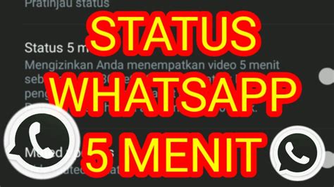 Cara Membuat Status Video Whatsap 5menit II Video WhatsApp Durasi 5