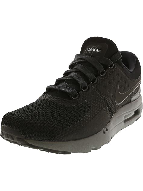 Nike Nike Mens Air Max Zero Black Dark Grey Ankle High Fabric