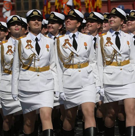 Russias Vladimir Putins All Female Miniskirt Army March In Sexist