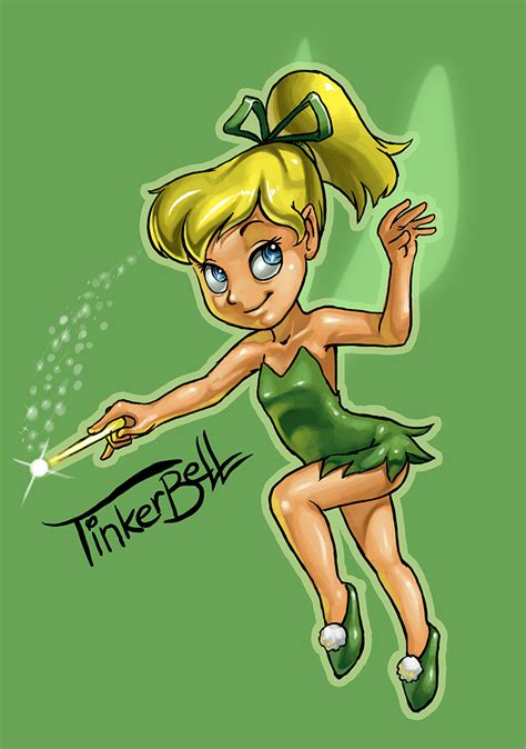 Tinker Bell Waving Tinkerbell Fan Art 9917347 Fanpop