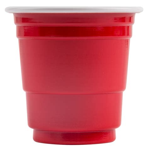Choice 2 Oz Red Plastic Shot Cup 50 Pack