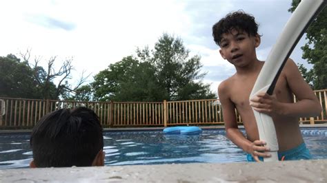 Swimming In Pool With Cousin Part 2 Youtube