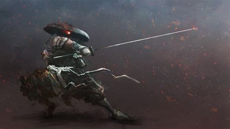 Wallpaper Digital Art Artwork Katana Warrior Samurai Screenshot