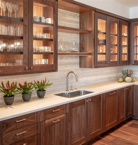 Organic Modern Design In Natural Walnut Bentwood Luxury Kitchens