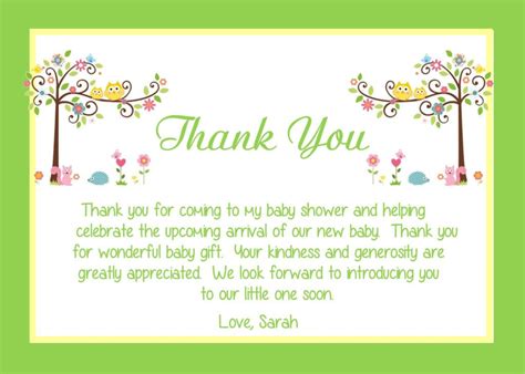 21 Of The Best Ideas For Thank You Card For Baby Shower T Home