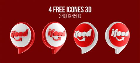 Free IFood Icon 3D On Behance