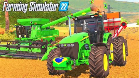 Iniciando A Colheita Do Trigo Ponte Funda Farming Simulator