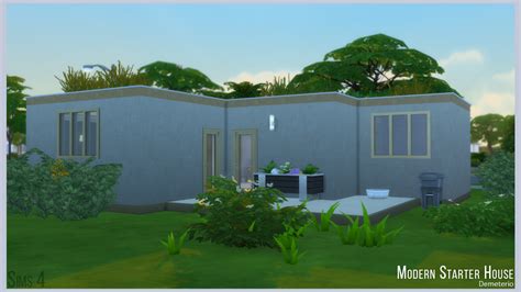 Mod The Sims Modern Starter House No Cc Basegame