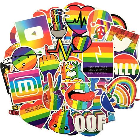 Pride Flag Sticker Pack - Rainbow Flag - LGBTQ Stickers - Gay Pride ...
