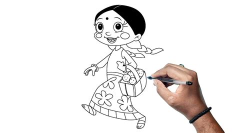 How To Draw Chutki Drawing Step By Step Tutorial How To Draw Chutki
