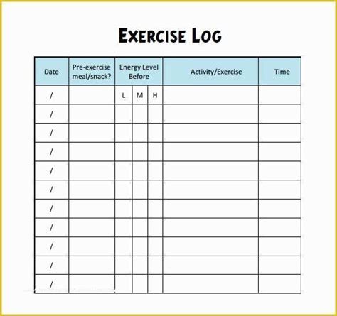And don't miss out on these free excel templates to organize your life and. Free Exercise Log Template Of Workout Log Template - 14 ...