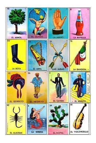 Loteria Mexicana Imprimible Archivo 30 Tablas 4x4 35 En Altamira