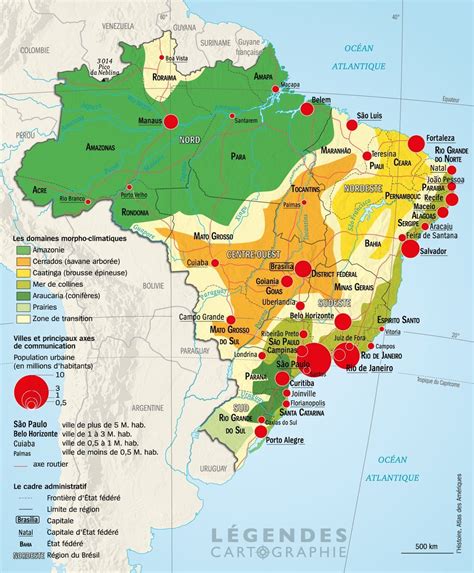 Geography And Main Cities Of Brazil By Maps On The Web