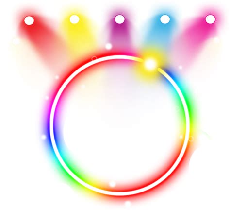 Neon Rainbow Lights Sticker By Parietalimagination