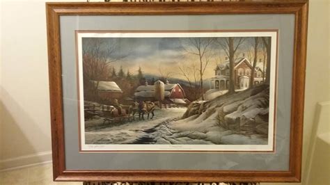 Terry Redlin Coming Home Artist Proof Lithograph Etsy Village Art